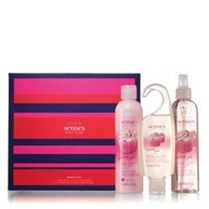 Avon Senses Merry/Joie Pink Velvet Cupcake Body Wash Set
